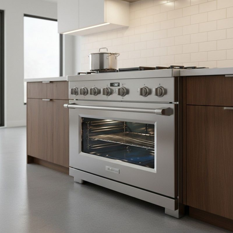 Gas Range Installation detail