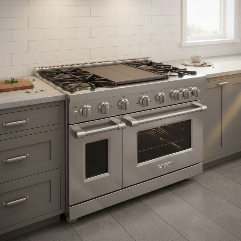 Gas Range Installation detail