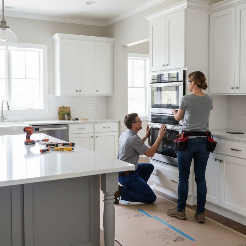 Kitchen Stove Installation detail